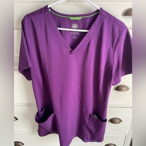 Purple Women’s Healing Hands Scrub Set